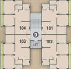 Floor Plan of PSY Pramukh Glory in Sargasan, Gandhinagar - Image 28990