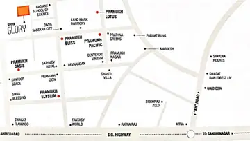 Location of PSY Pramukh Glory - Image 28989