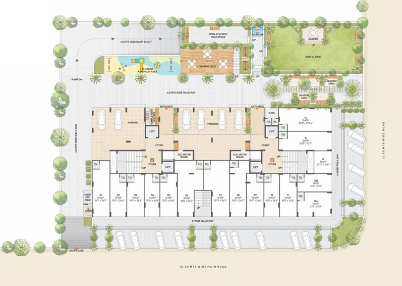 Master Plan of Ashwamegh Signature in Sargasan, Gandhinagar - Image 28982