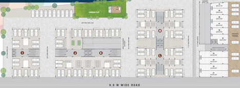 Master Plan of Pushkar Sky Heights in Nikol, Ahmedabad - Image 32183
