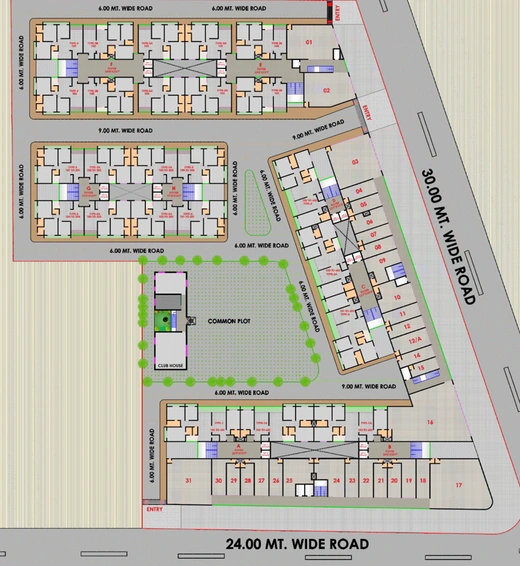 Master Plan of Jay Shivanta Castle in Nikol, Ahmedabad - Image 32232