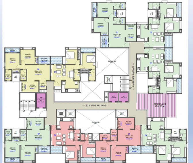 Floor Plan of Mont Vert Belcreek in Bhugaon, Pune - Image 13451