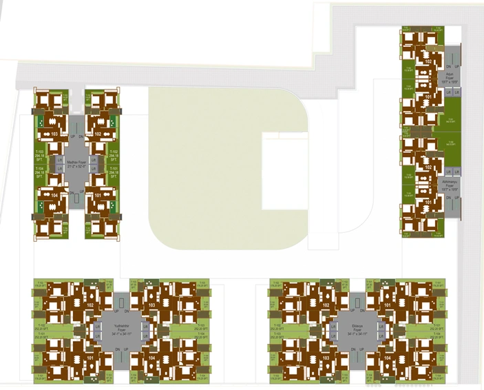Master Plan of Ratnanjali Hastinapur in Prahlad Nagar, Ahmedabad - Image 123196