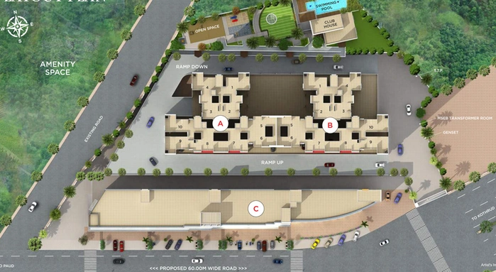Master Plan of Mont Vert Kingstown in Bhugaon, Pune - Image 13530