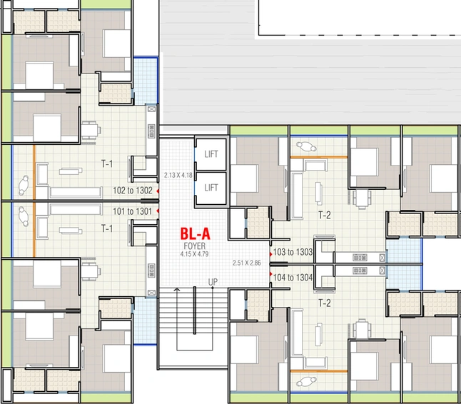 Floor Plan of Shree Radhe Hills in Nikol, Ahmedabad - Image 32499