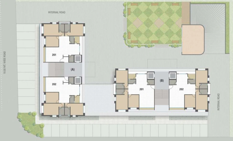 Master Plan of Green Palms in Adajan, Surat - Image 38578