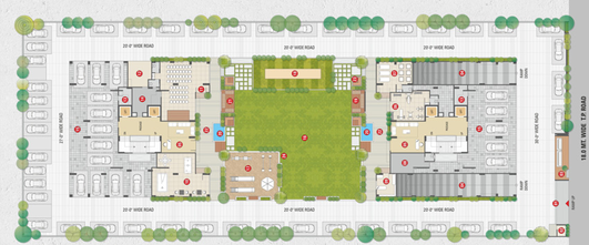 Master Plan of Northern Skyline in Pal, Surat - Image 38617
