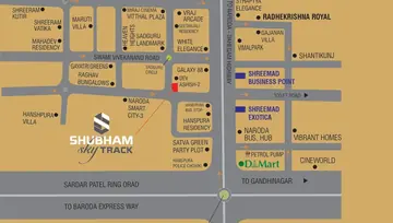 Location of Shreenath Shubham Sky Track - Image 32600