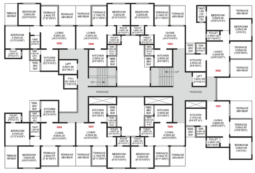 Floor Plan of Sonigara Presidency in Ravet, Pune - Image 13407