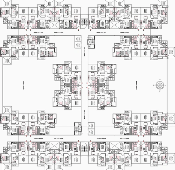 Floor Plan of Pioneer Orchid in Wardha Road, Nagpur - Image 10361