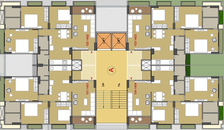 Floor Plan of Sheladia Luxuria in Shela, Ahmedabad - Image 122442