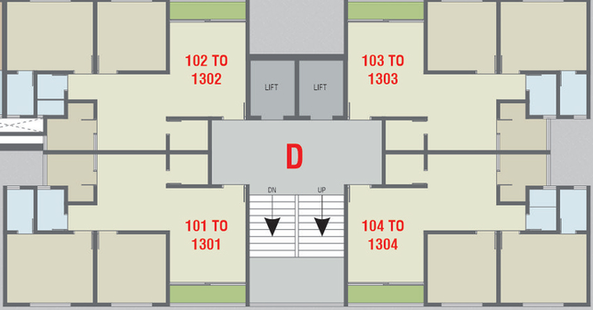 Floor Plan of Shivansh Pratishtha Icon in Nava Naroda, Ahmedabad - Image 32834