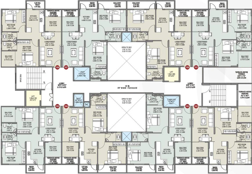 Floor Plan of Shree Laxmi Pride in Manewada, Nagpur - Image 10601