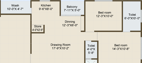 2 BHK Flat in Nscale Tulip 34 in Kathwada, Ahmedabad - Image 461389