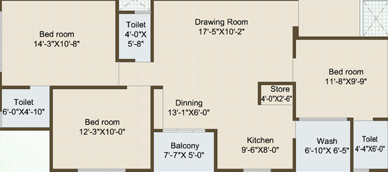 3 BHK Flat in Nscale Tulip 34 in Kathwada, Ahmedabad - Image 461390
