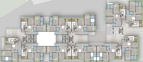 Floor Plan of Shrimay Opulence in Shela, Ahmedabad - Image 32953