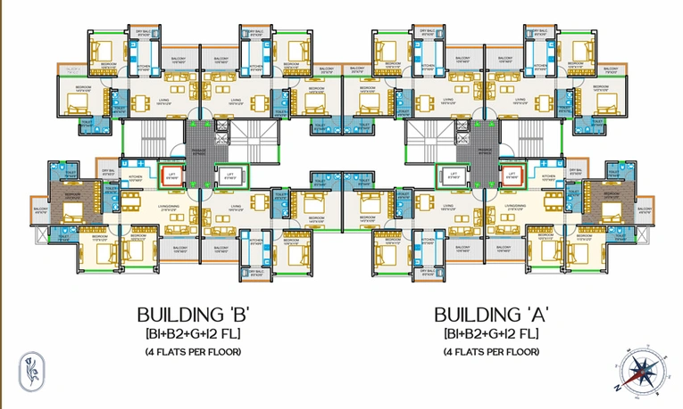 Floor Plan of Sukhwani Aspire in Kiwale, Pune - Image 13373