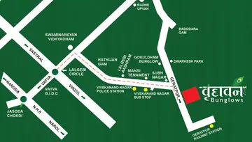Location of Vrundavan Bunglows - Image 97897