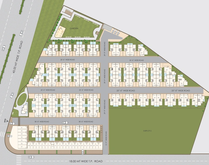 Master Plan of Vrundavan Bunglows in Hathijan, Ahmedabad - Image 97898