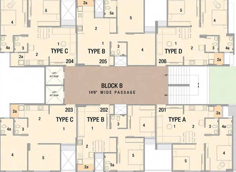 Floor Plan of Shalin Heights 6 in Vinzol, Ahmedabad - Image 32992