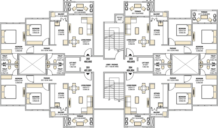 Floor Plan of Om Shiv Brighton in New Khapri, Nagpur - Image 10723