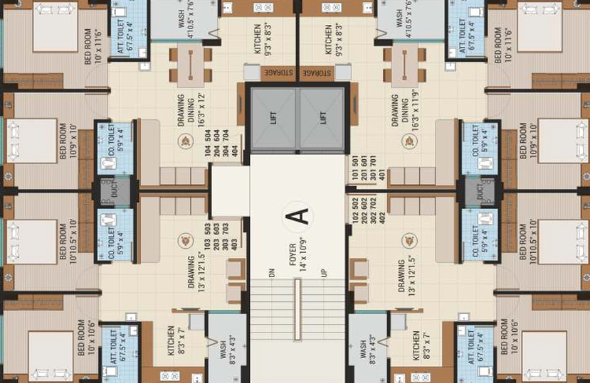 Floor Plan of Shree Astha Unnati in Odhav, Ahmedabad - Image 33088
