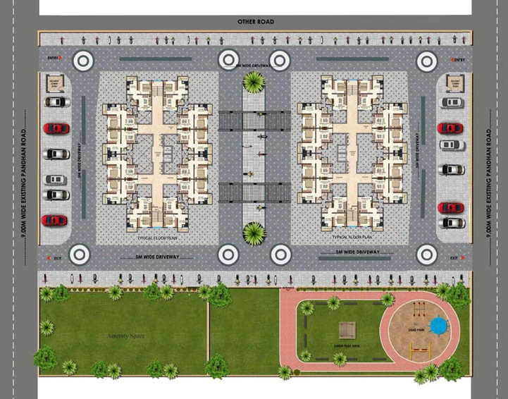 Master Plan of Annapurna Nirmiti Heights in Jaitala, Nagpur - Image 10792