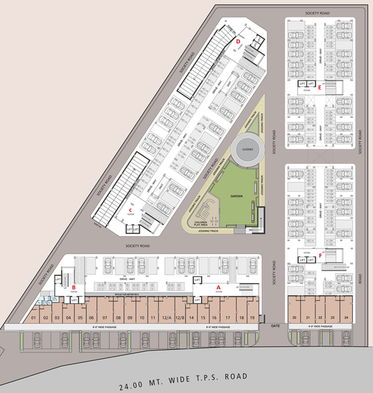 Master Plan of Shivam Residency in Narolgam, Ahmedabad - Image 33106