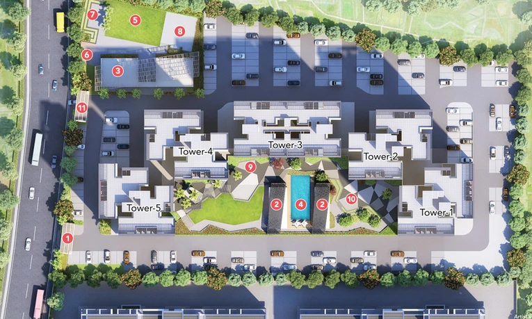 Master Plan of Kohinoor Coral in Hinjewadi, Pune - Image 13352