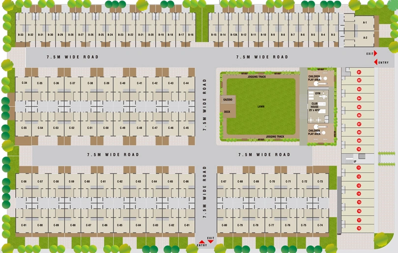 Master Plan of Riviera Green Homes in Sanand, Ahmedabad - Image 33290