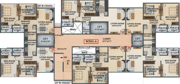 Floor Plan of Sayba Residency in Kurla East, Mumbai - Image 81874