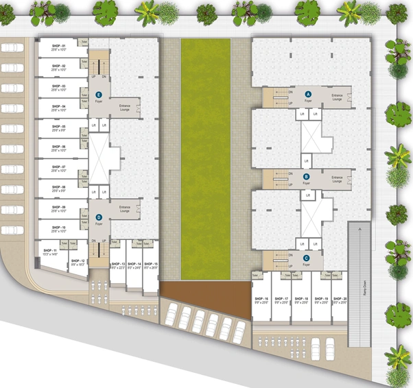 Master Plan of Bluvian Vraj Vatika 2 in Vastral, Ahmedabad - Image 33390