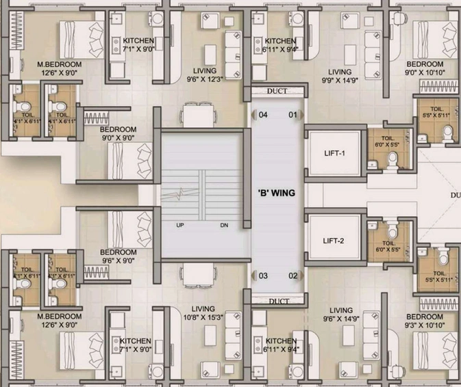 Floor Plan of Advait 78 East in Kurla East, Mumbai - Image 43122