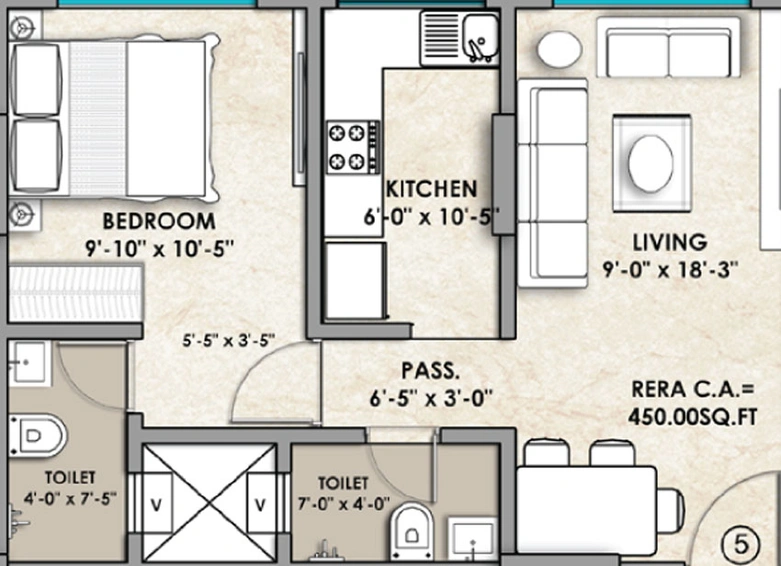 1 BHK Flat in Gagan 138 in Kurla East, Mumbai - Image 485297