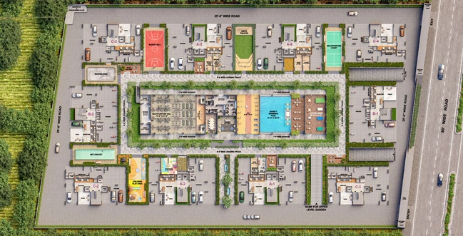 Master Plan of Happy Astoria in Vesu, Surat - Image 111011