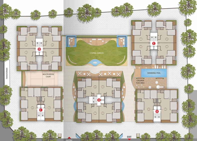 Master Plan of Milestone Regalia in Vesu, Surat - Image 113022