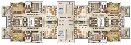 Floor Plan of Emaarat Shri Ekdant Enclave in Koradi Road, Nagpur - Image 12081