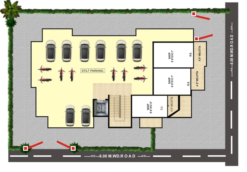 Master Plan of Aastha Classic in Friends Colony, Nagpur - Image 96449