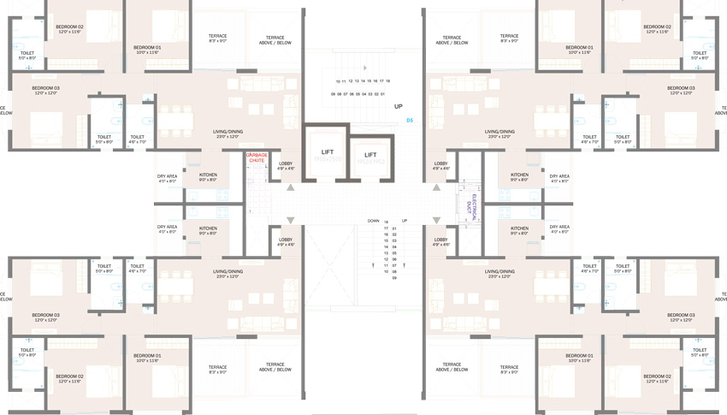 Floor Plan of SSD Sai Vista in Ravet, Pune - Image 13286