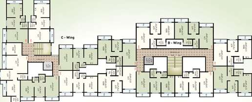 Floor Plan of Sai Lake View Heights in Naigaon East, Palghar - Image 20870