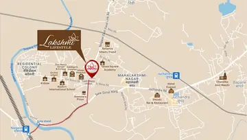 Location of Omkar Lakshmi Lifestyle - Image 20895