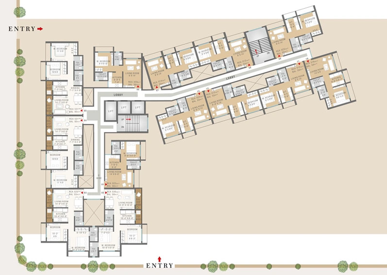 Master Plan of Omkar Lakshmi Lifestyle in Naigaon East, Palghar - Image 20896
