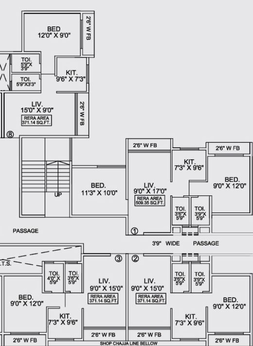 Floor Plan of Sagar Palacia in Naigaon East, Palghar - Image 20958