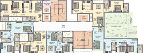 Floor Plan of Om Dhanlaxmi Heights in Vikhroli East, Mumbai - Image 43314