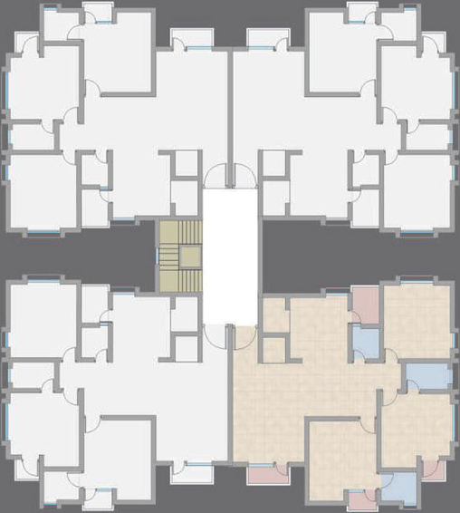 Floor Plan of Akshar Yogi Residency in Atladara, Vadodara - Image 32113