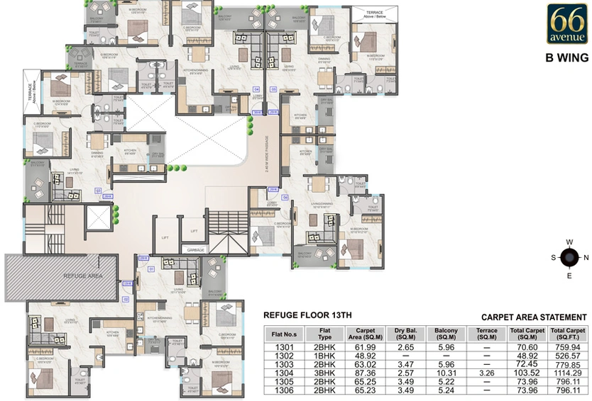 Floor Plan of RR Lunkad 66 Avenue in Pimple Nilakh, Pune - Image 13571