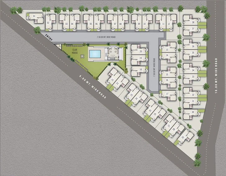 Master Plan of Noble Exotica in Atladara, Vadodara - Image 32372