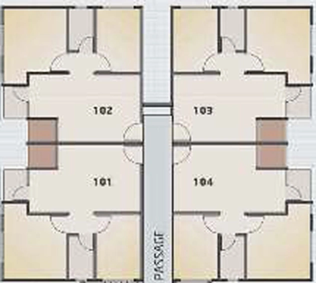 Floor Plan of Sai Jala Heights in Kapurai, Vadodara - Image 102927
