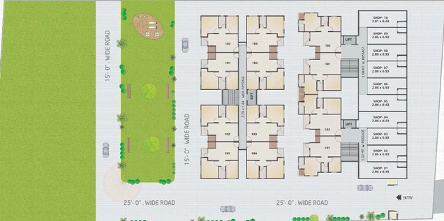 Master Plan of Sai Jala Heights in Kapurai, Vadodara - Image 102928
