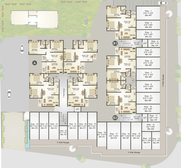 Master Plan of Sarva Square in Harni, Vadodara - Image 32476